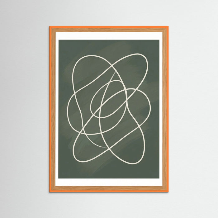 Orange Wood Organic Flow Green