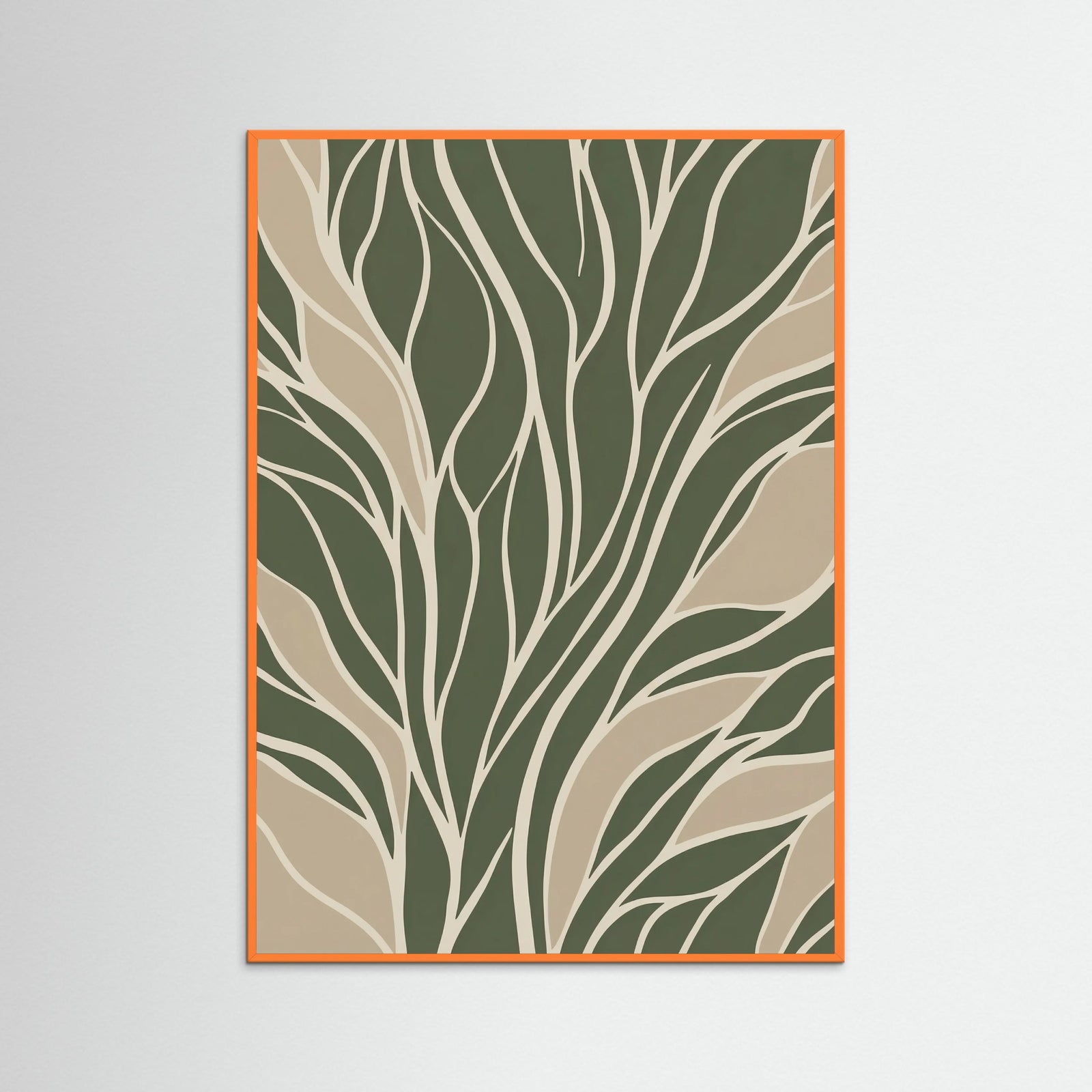 Orange Wood Organic Flow Green