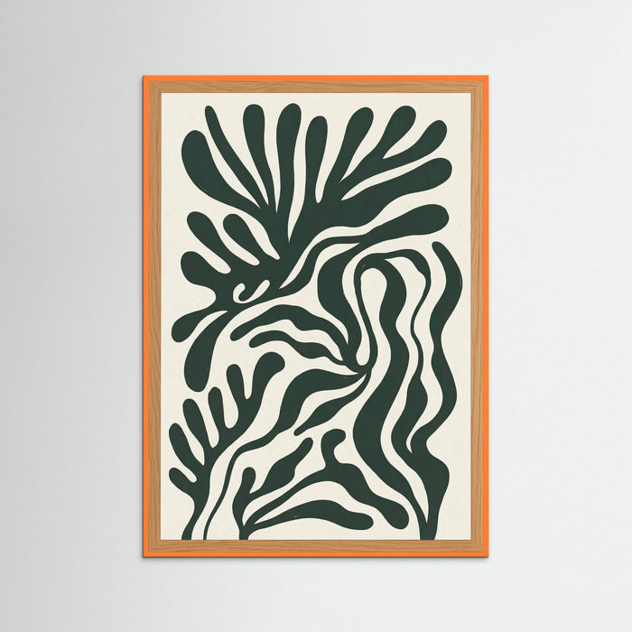Orange Wood Organic Flow Green