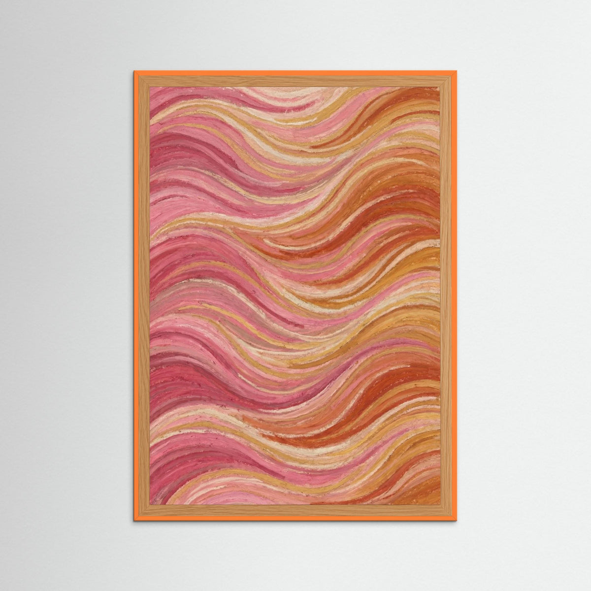 Orange Wood Organic Flow Lightbeige