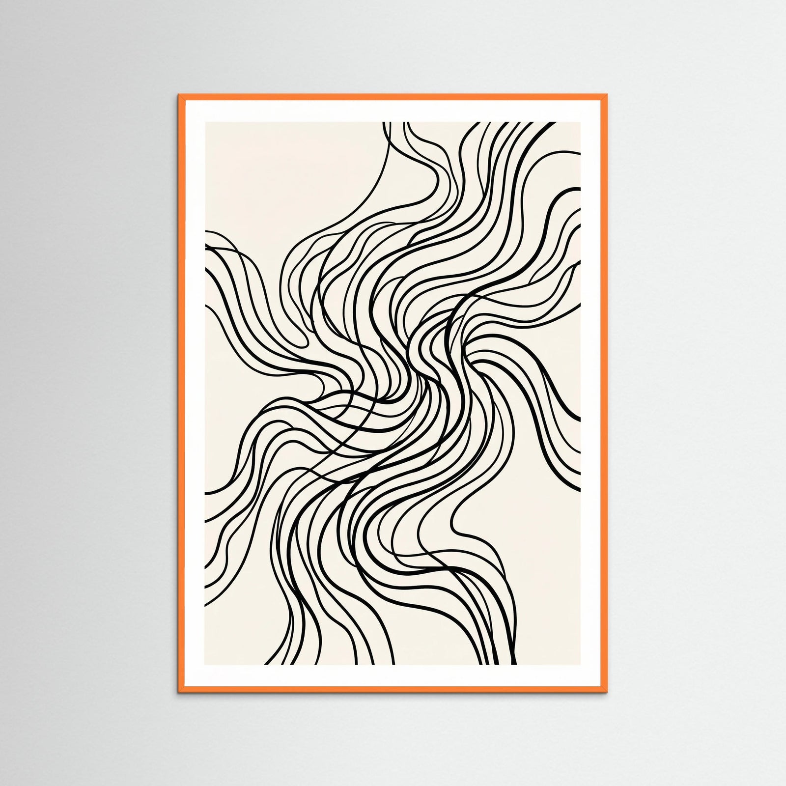 Orange Wood Organic Flow