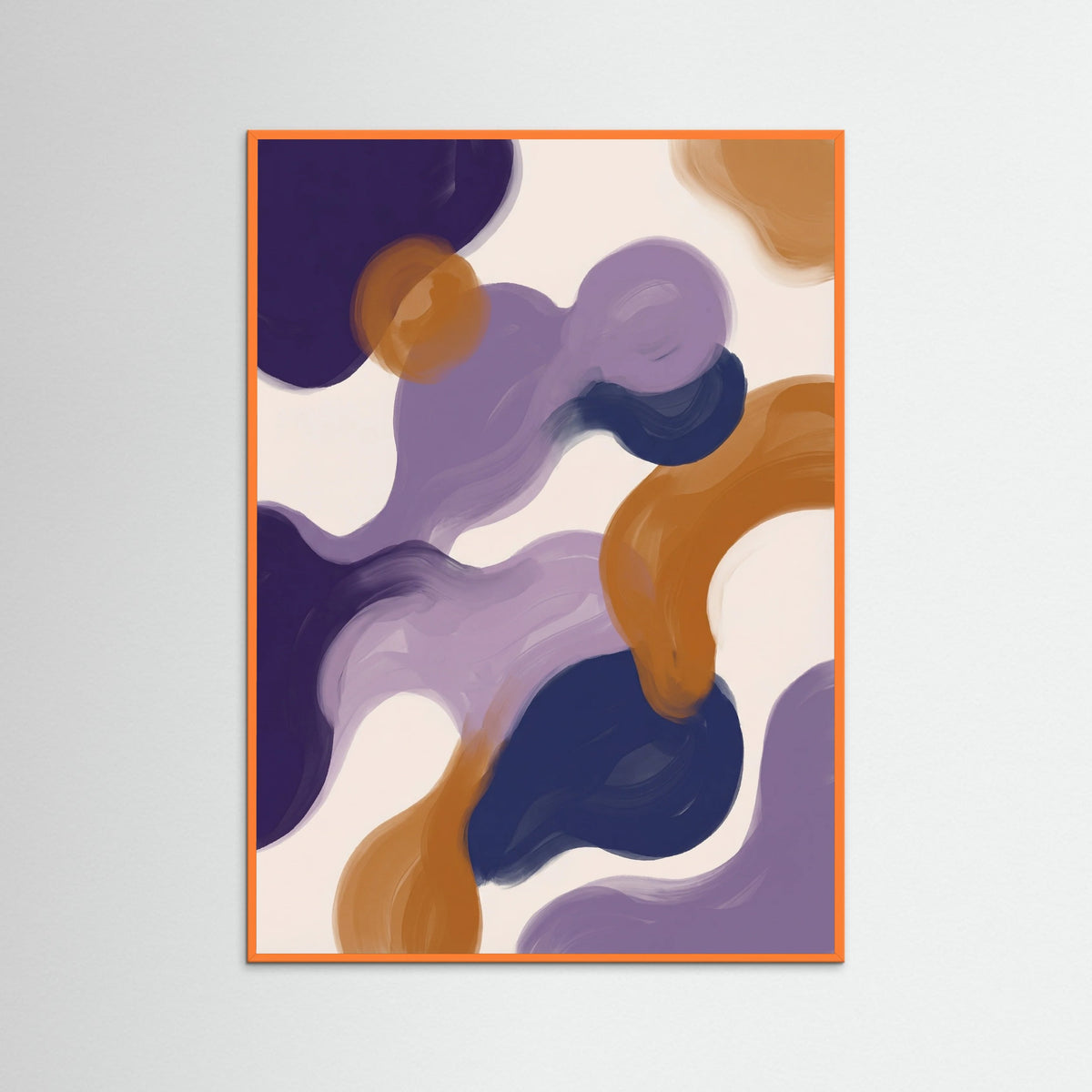 Orange Wood Organic Forms