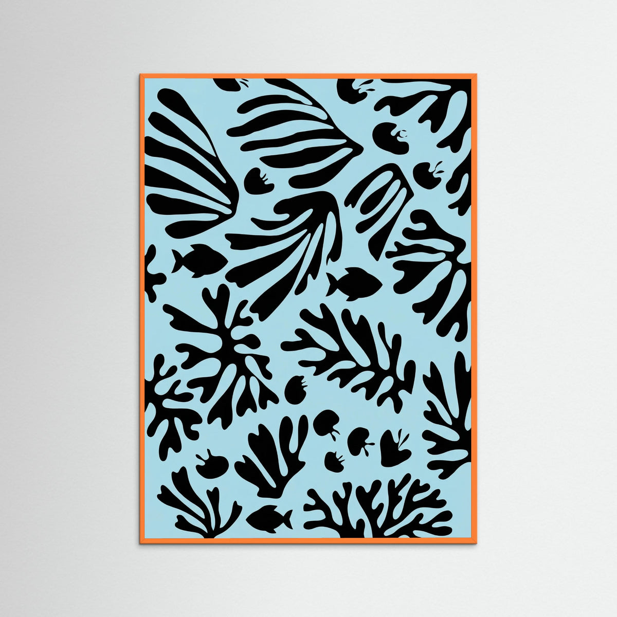 Orange Wood Organic Forms