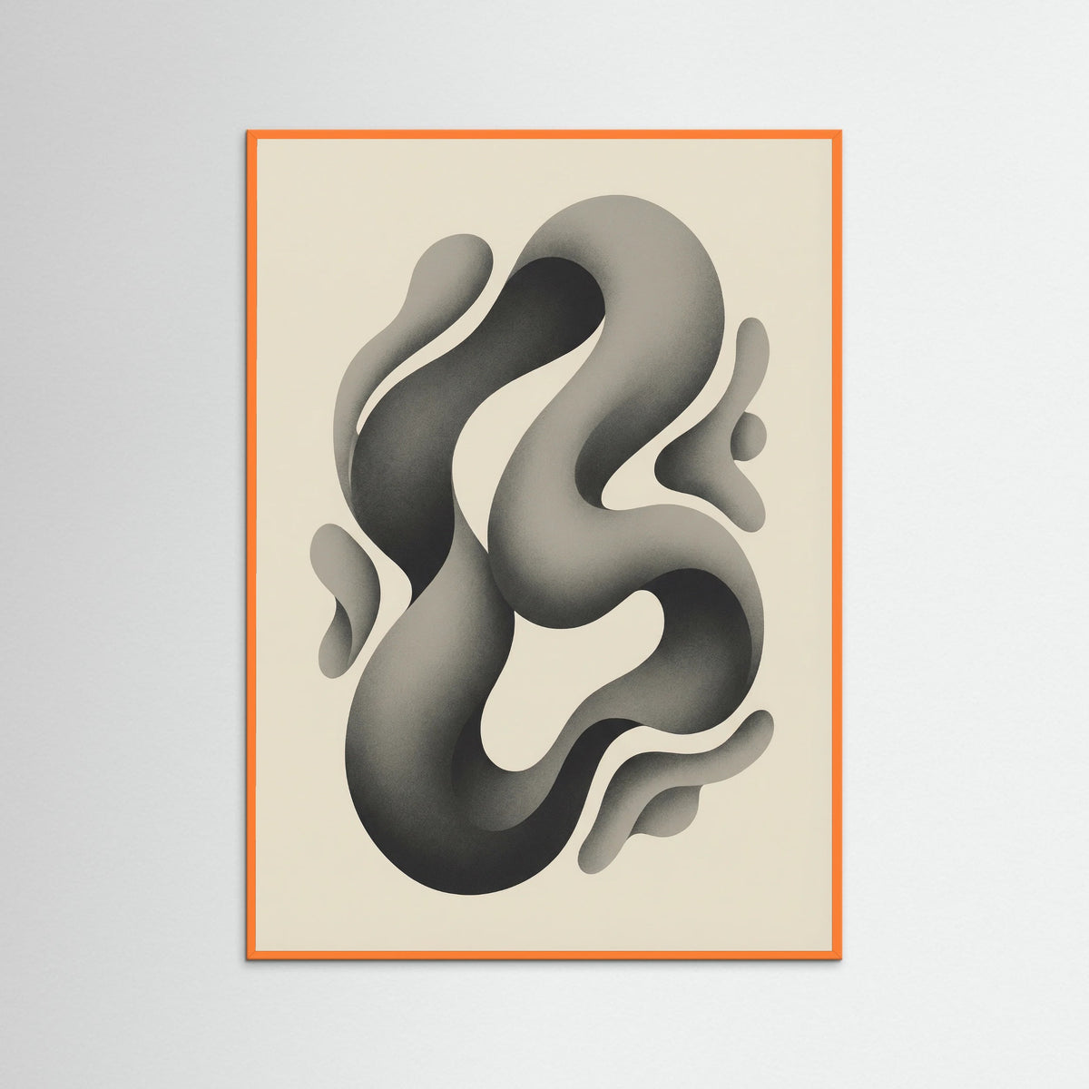 Orange Wood Organic Forms