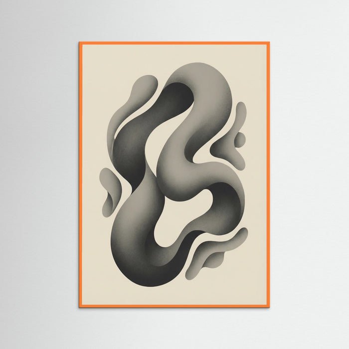 Orange Wood Organic Forms