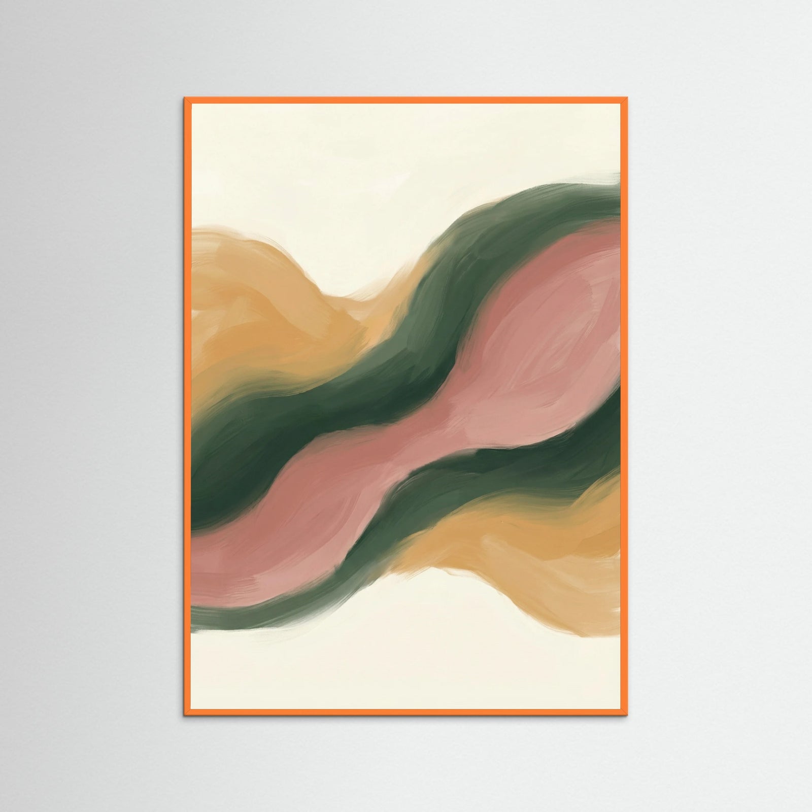 Orange Wood Organic Forms