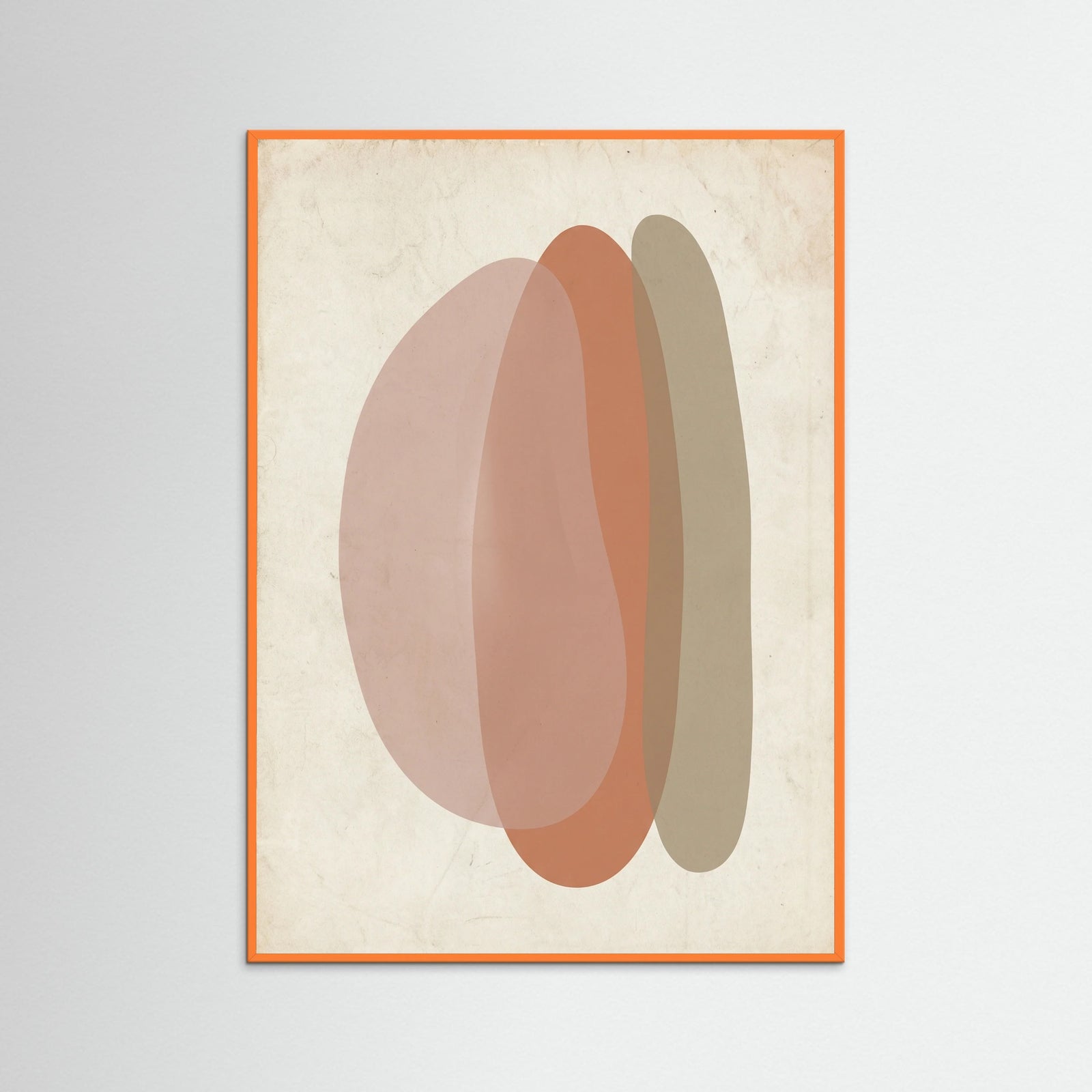 Orange Wood Organic Forms