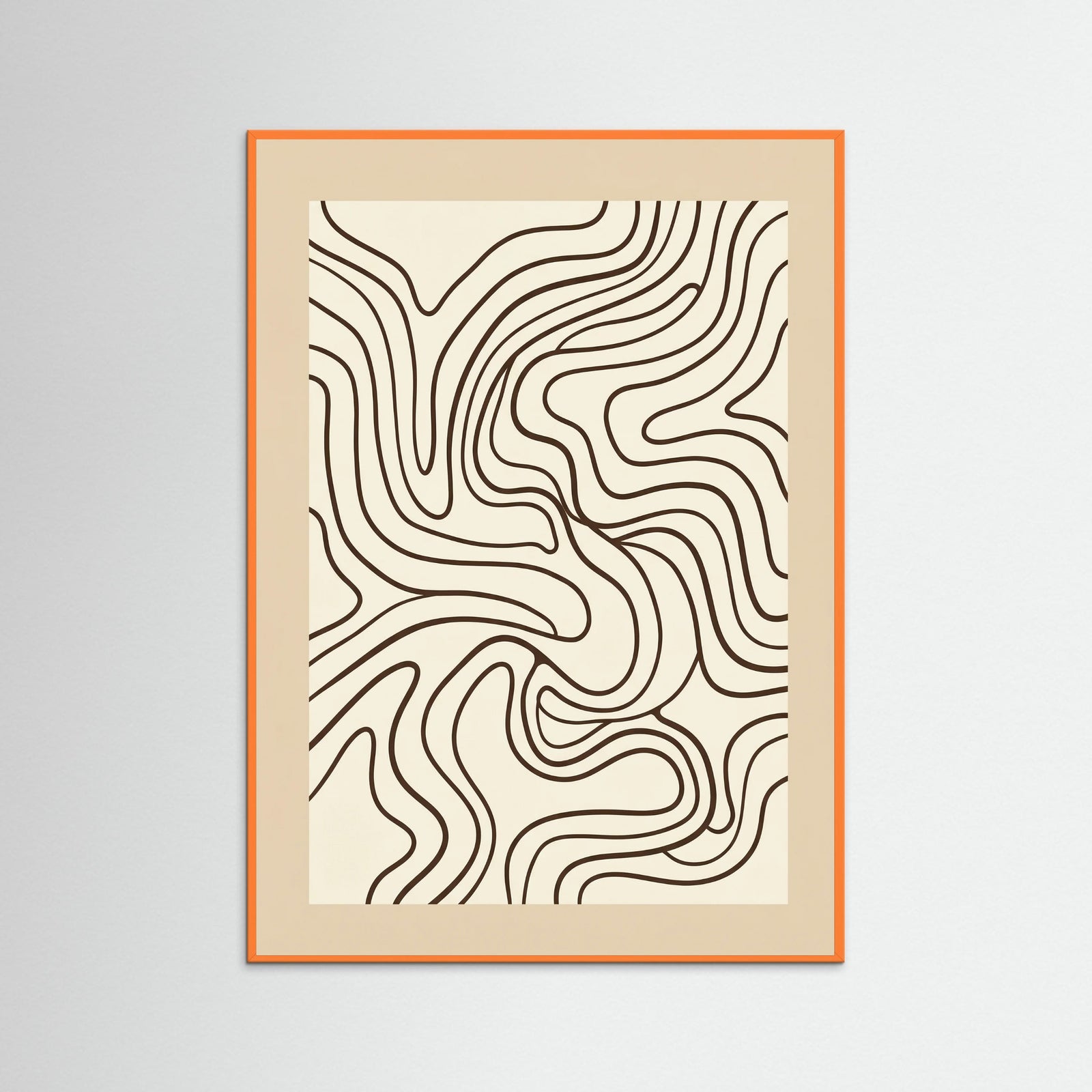 Orange Wood Organic Labyrinth
