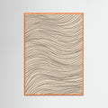 Orange Wood Organic Swirl