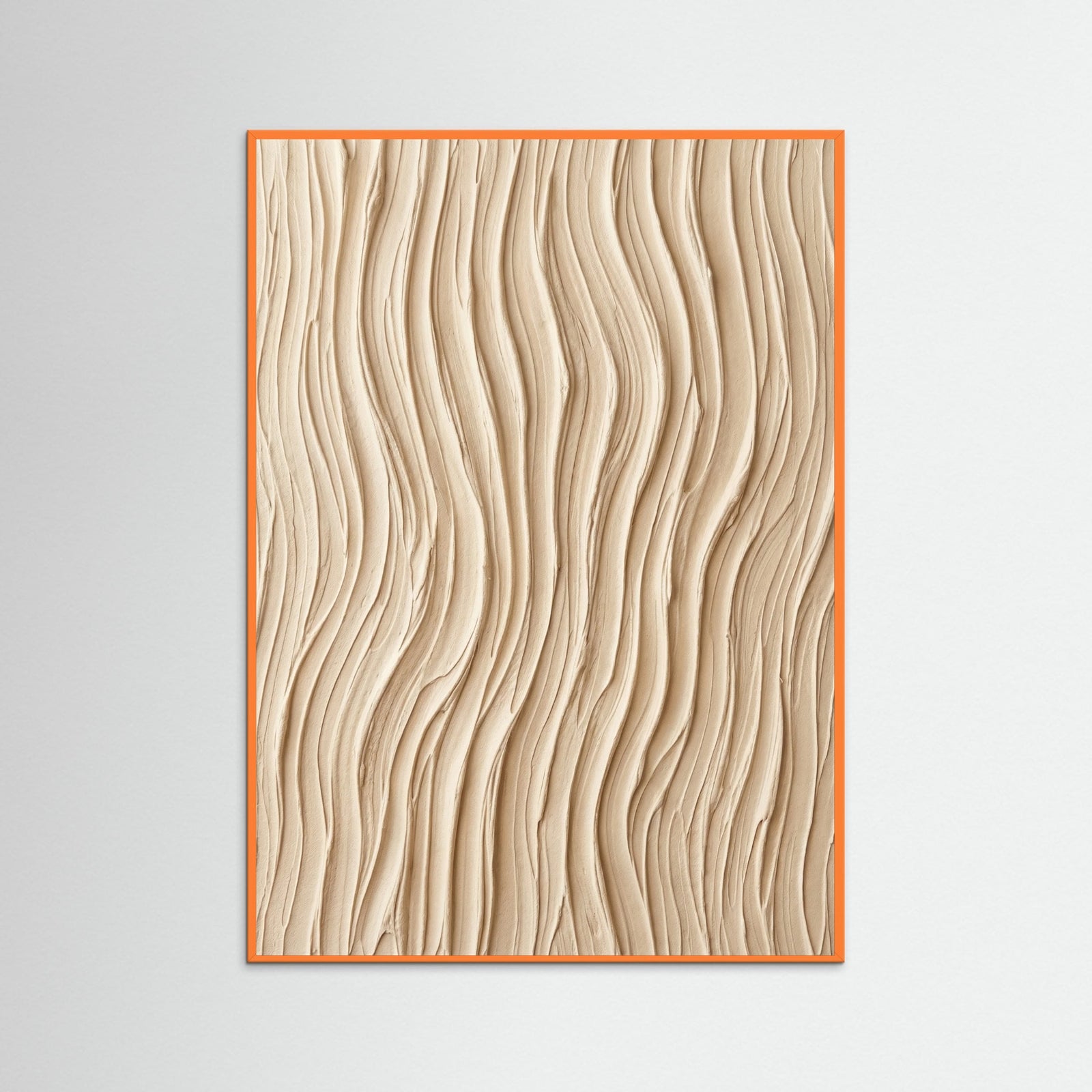 Orange Wood Organic Waves