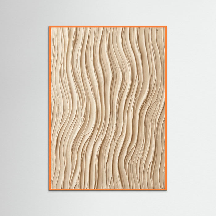 Orange Wood Organic Waves