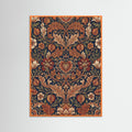 Orange Wood Ornate Foliage