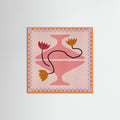 Orange Wood Out of Vase Blooms 8 Poster