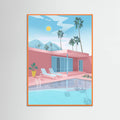 Orange Wood PALM SPRINGS Poster