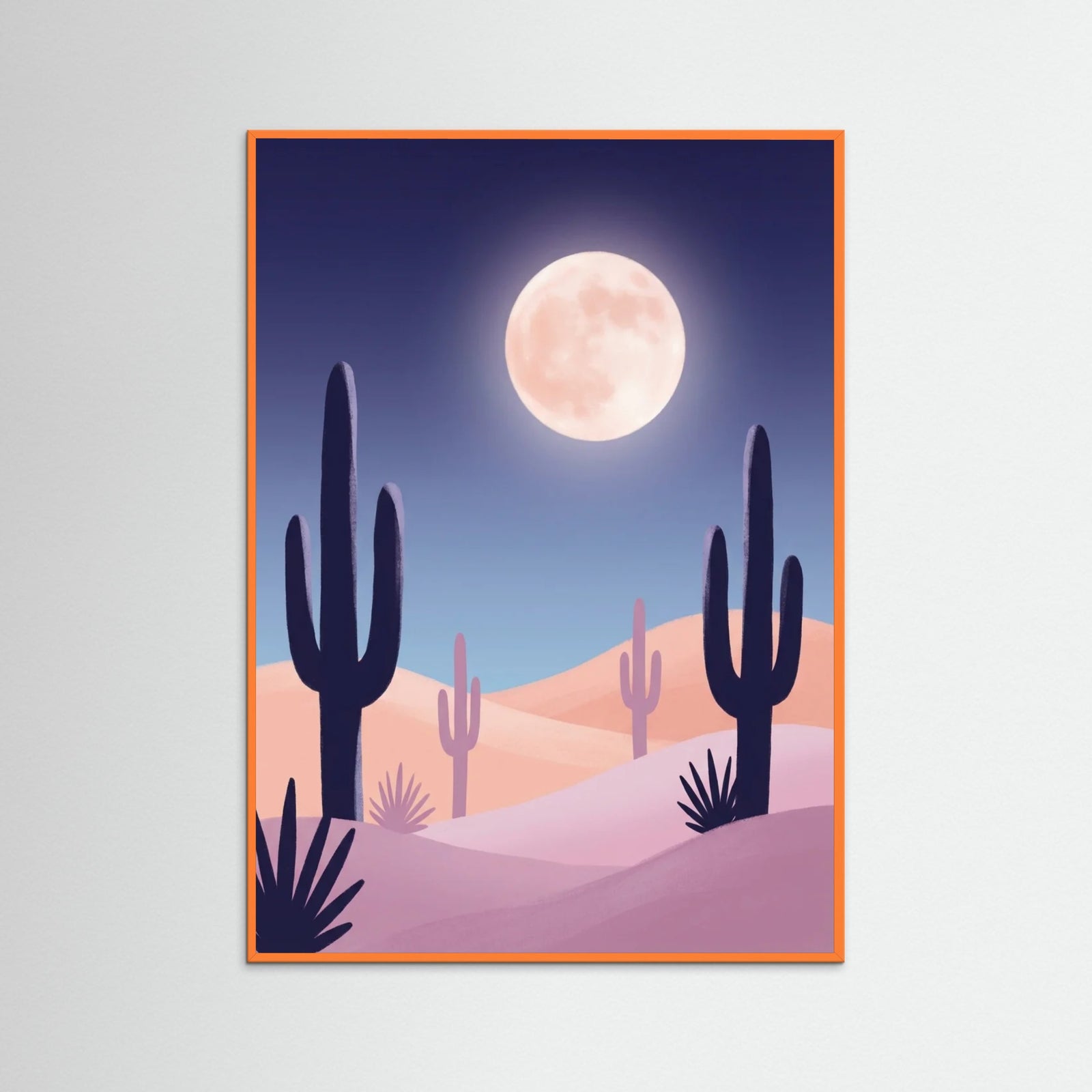 Orange Wood Palm Glow