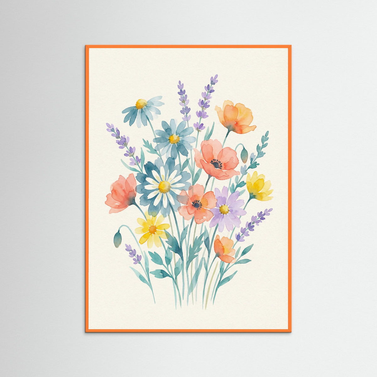 Orange Wood Pansy Bloom