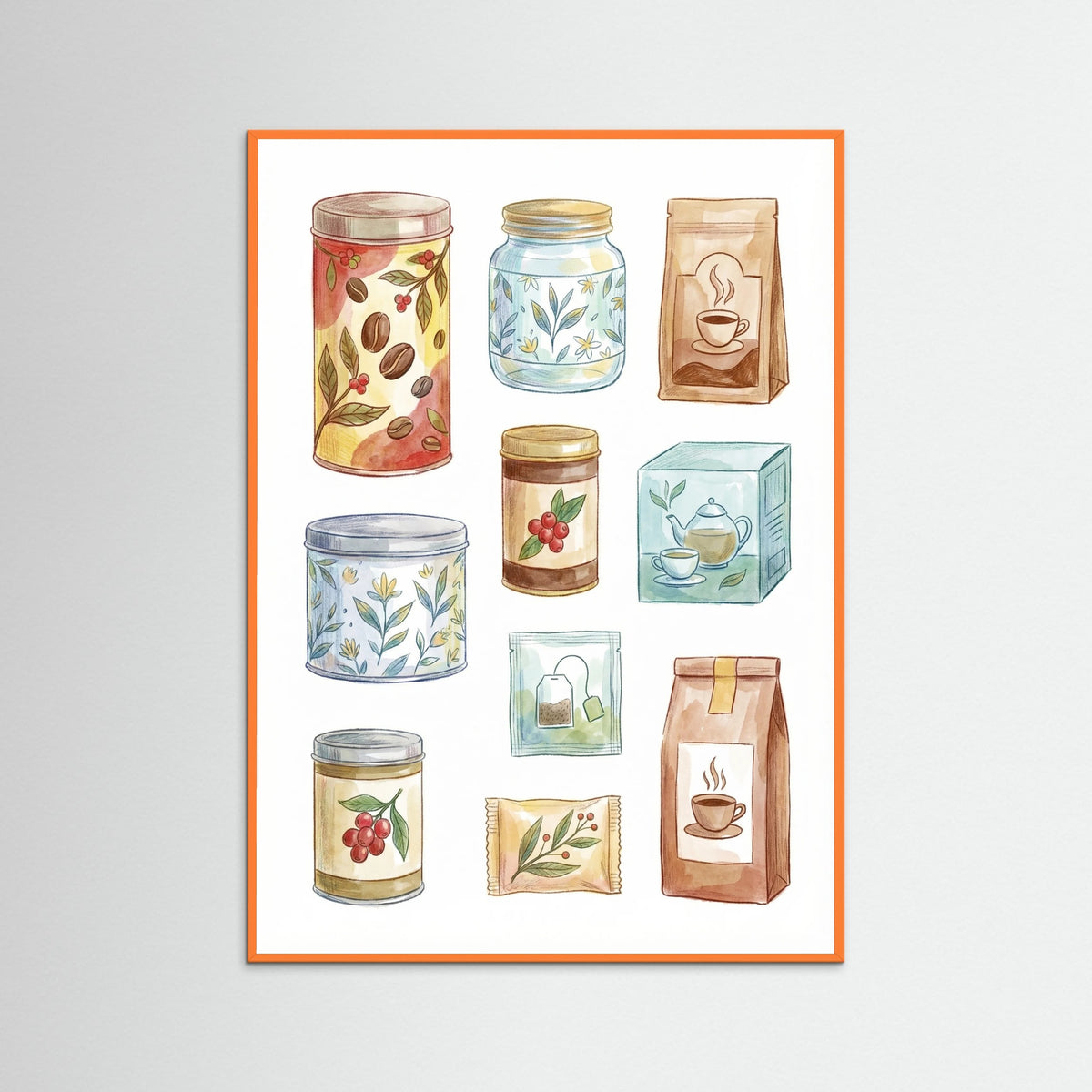 Orange Wood Pantry Provisions