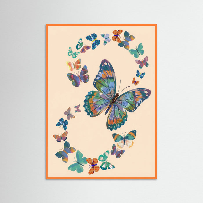 Orange Wood Papillon Garden
