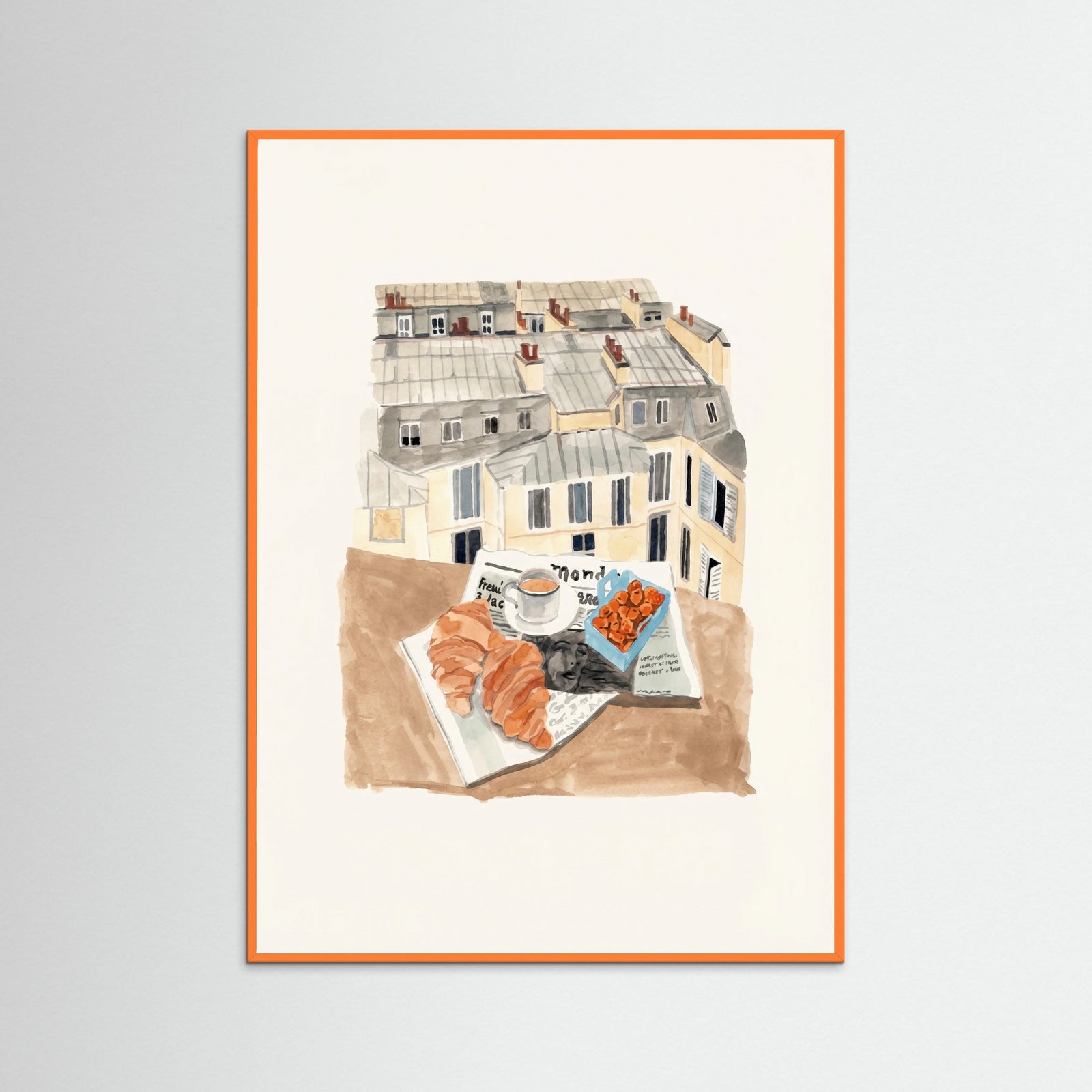 Orange Wood Paris Morning View