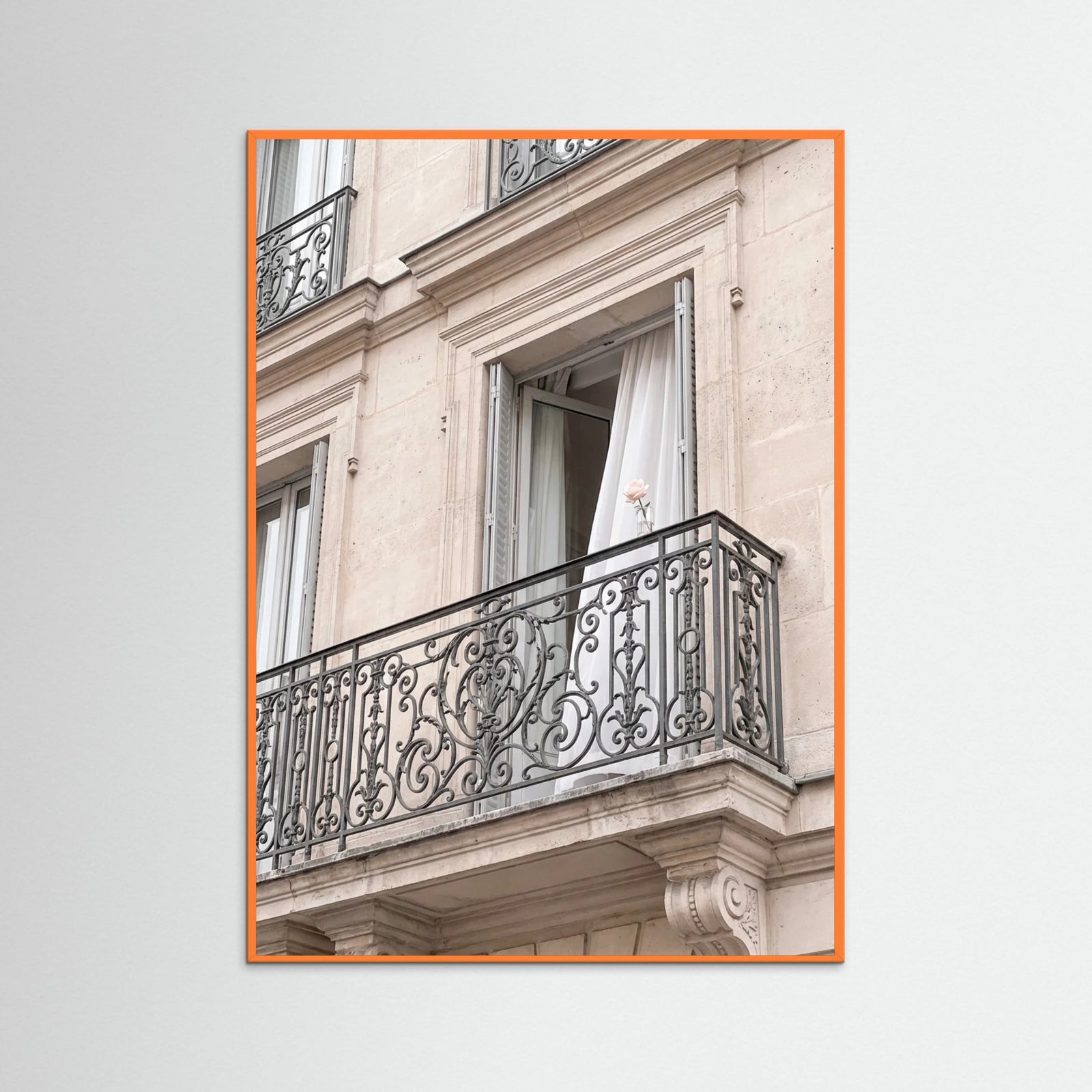 Orange Wood Parisian Chic Entrance