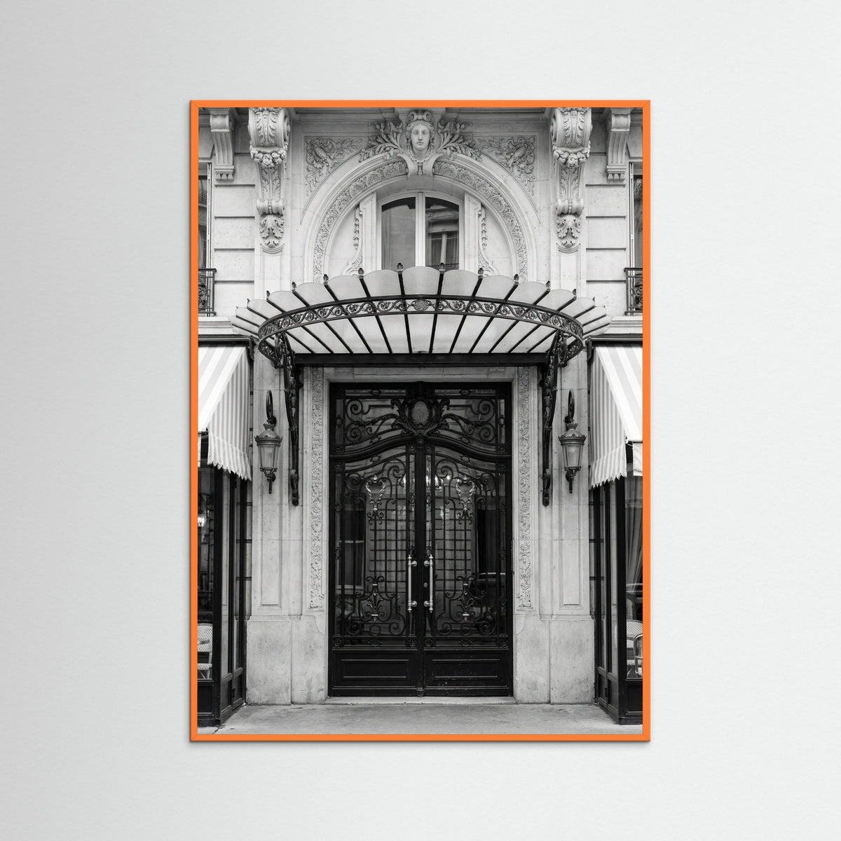 Orange Wood Parisian Elegance