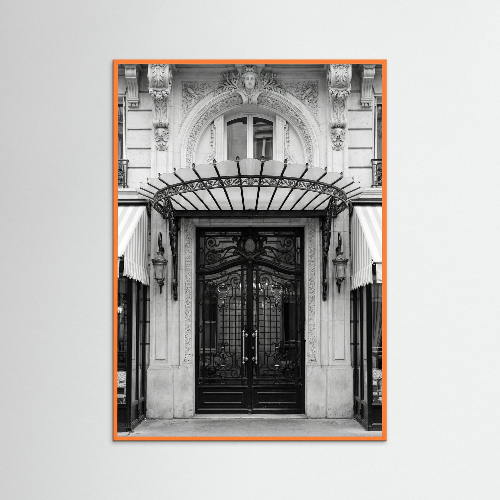 Orange Wood Parisian Elegance