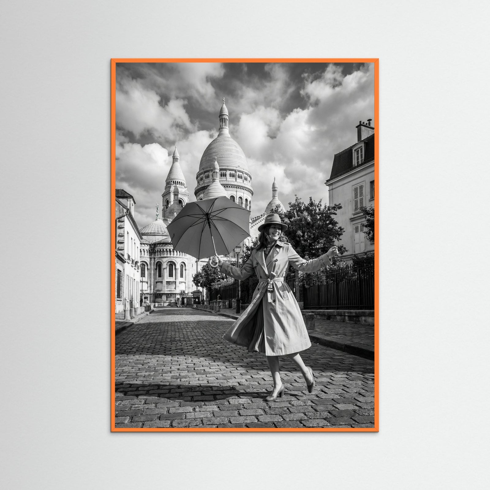 Orange Wood Parisian Whimsy