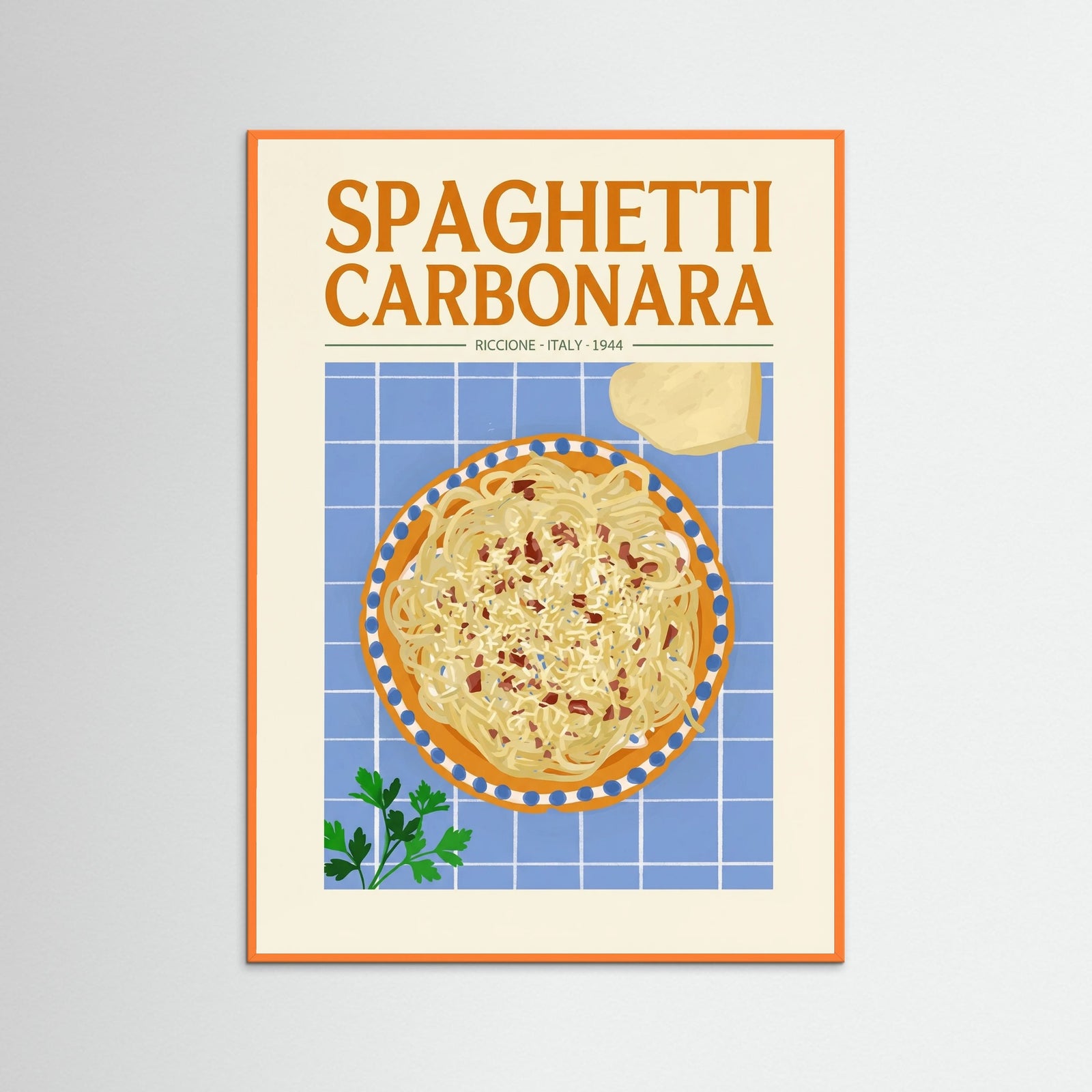 Orange Wood Pasta Carbonara Classic