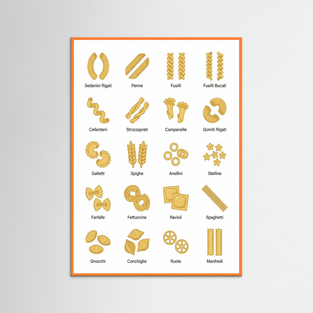 Orange Wood Pasta Varieties Guide