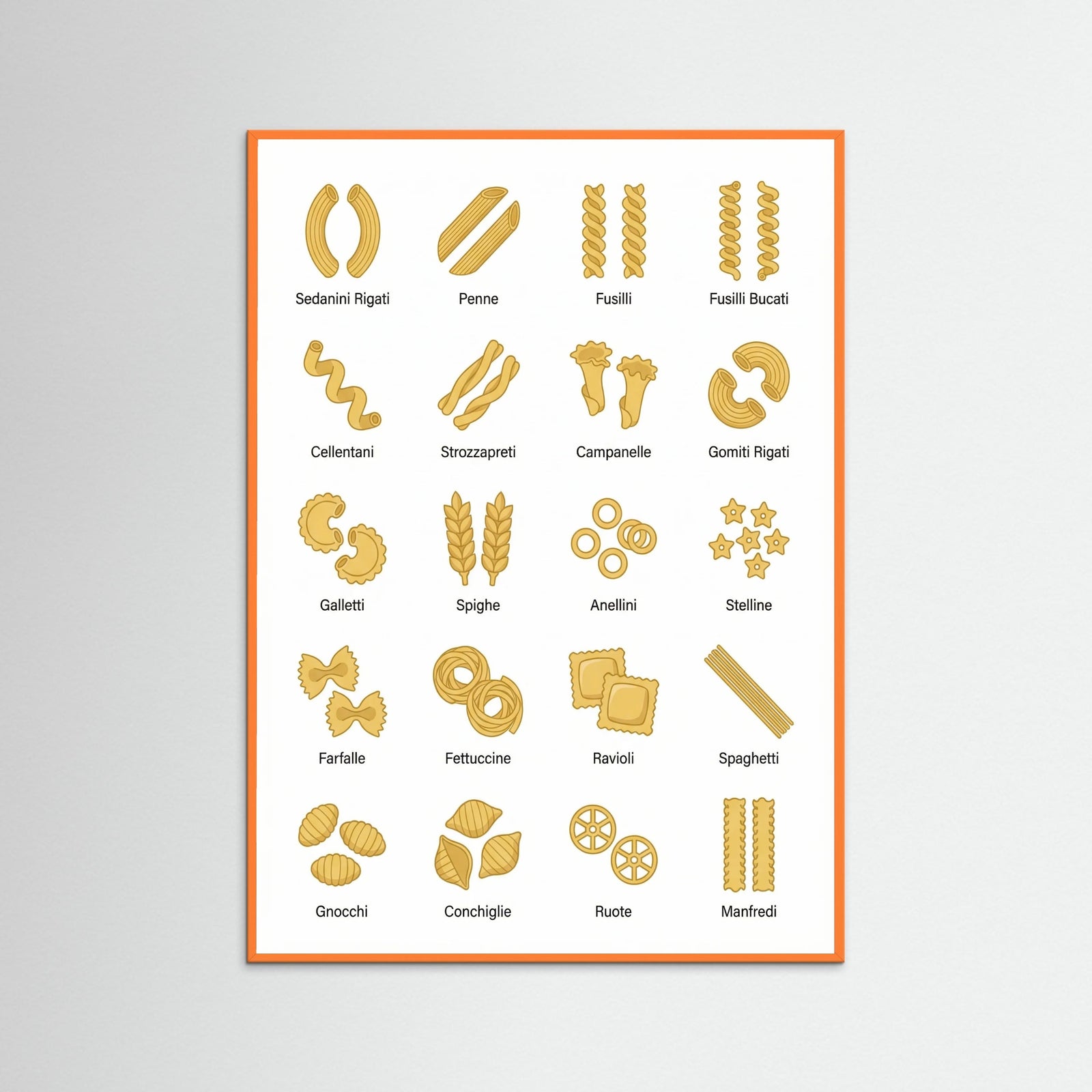 Orange Wood Pasta Varieties Guide