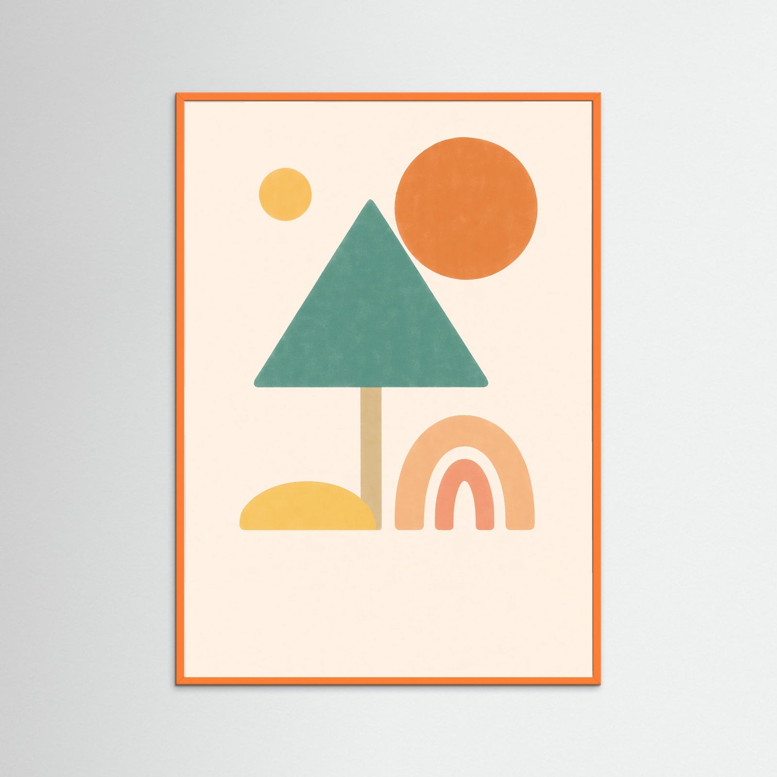Orange Wood Pastel Arcade