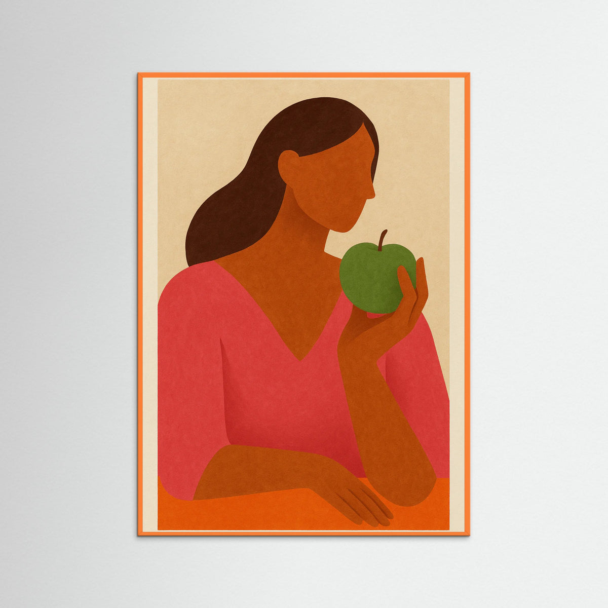 Orange Wood Pastel Dreamscape