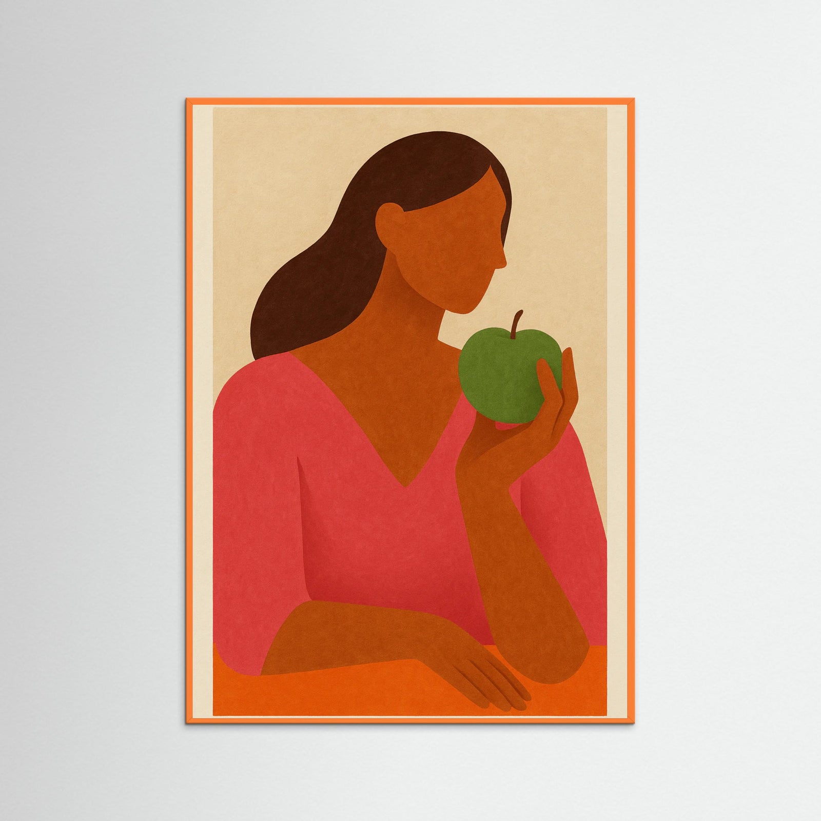 Orange Wood Pastel Dreamscape