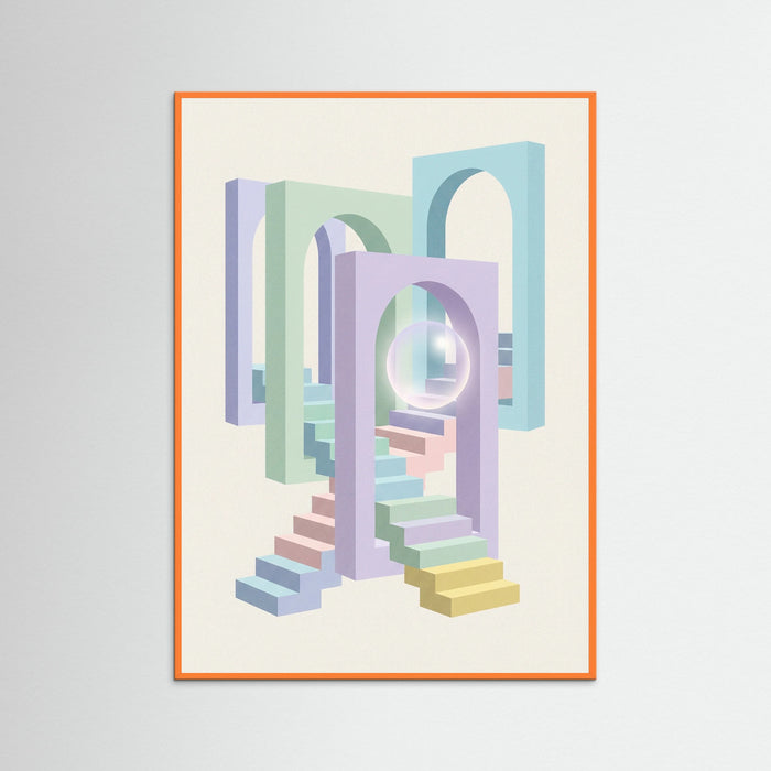 Orange Wood Pastel Perspectives