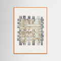 Orange Wood Pattern on Pattern No.2 Poster