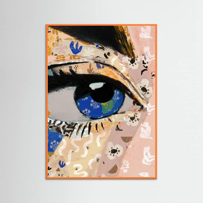 Orange Wood Patternplayno06 Poster