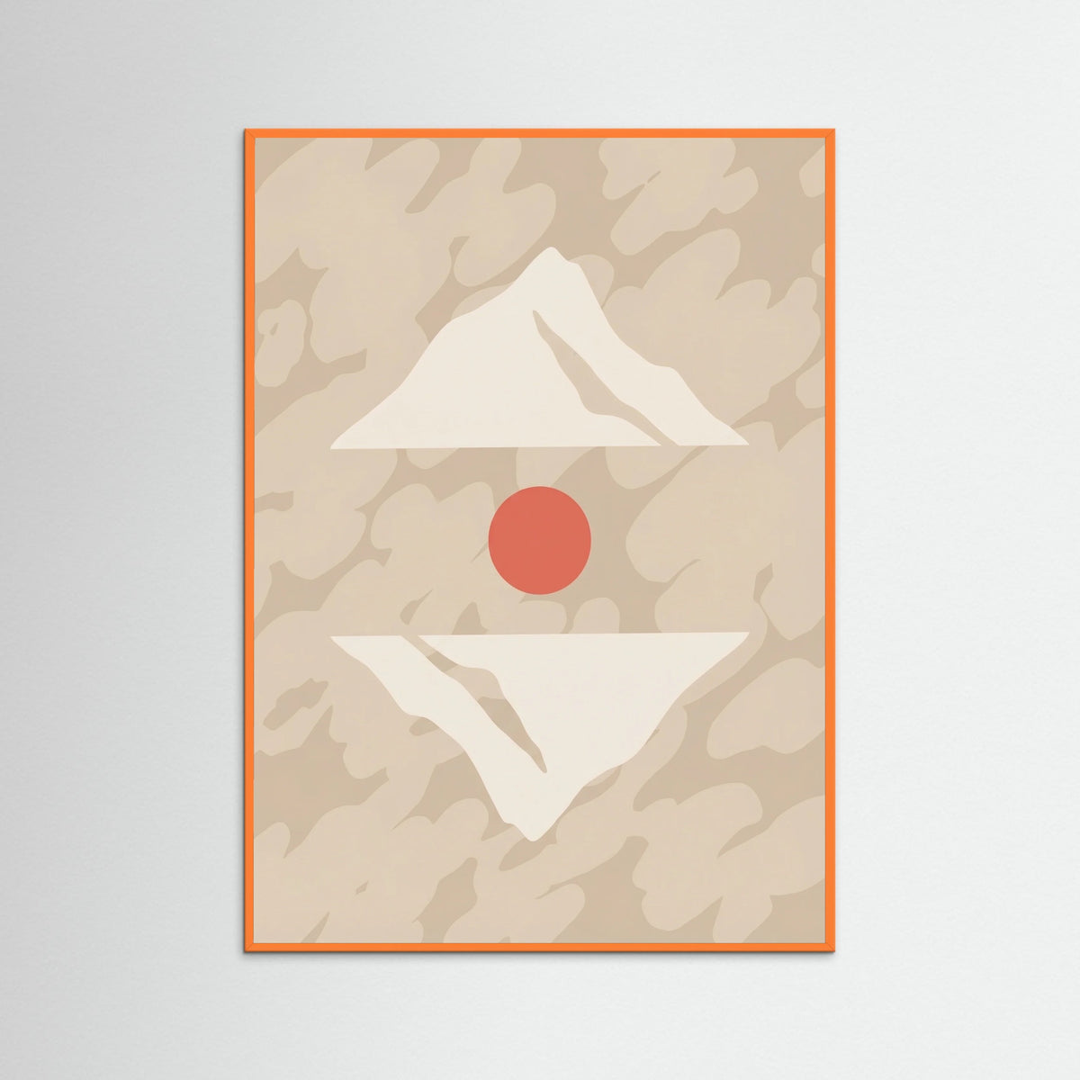 Orange Wood Peaceful Doves