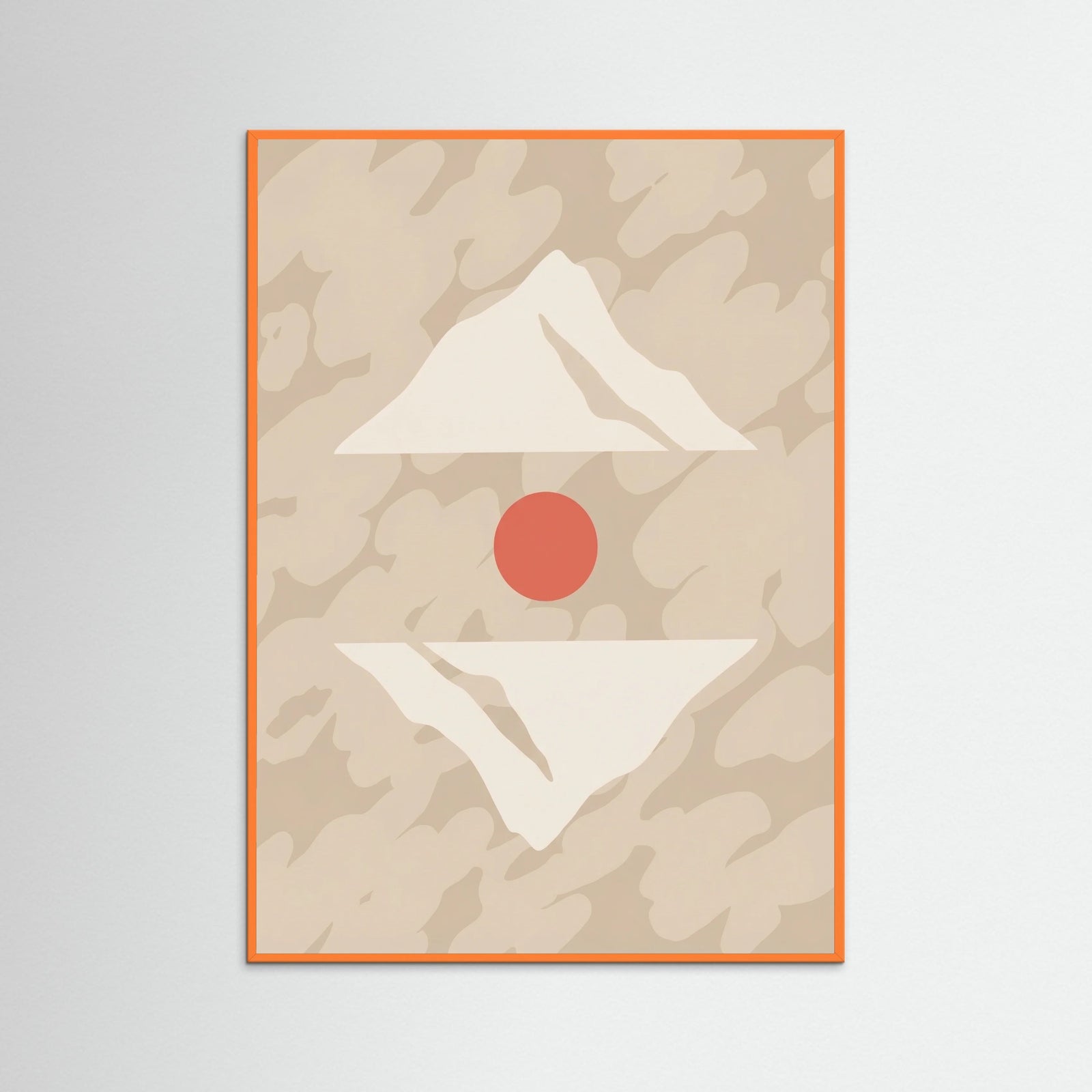 Orange Wood Peaceful Doves