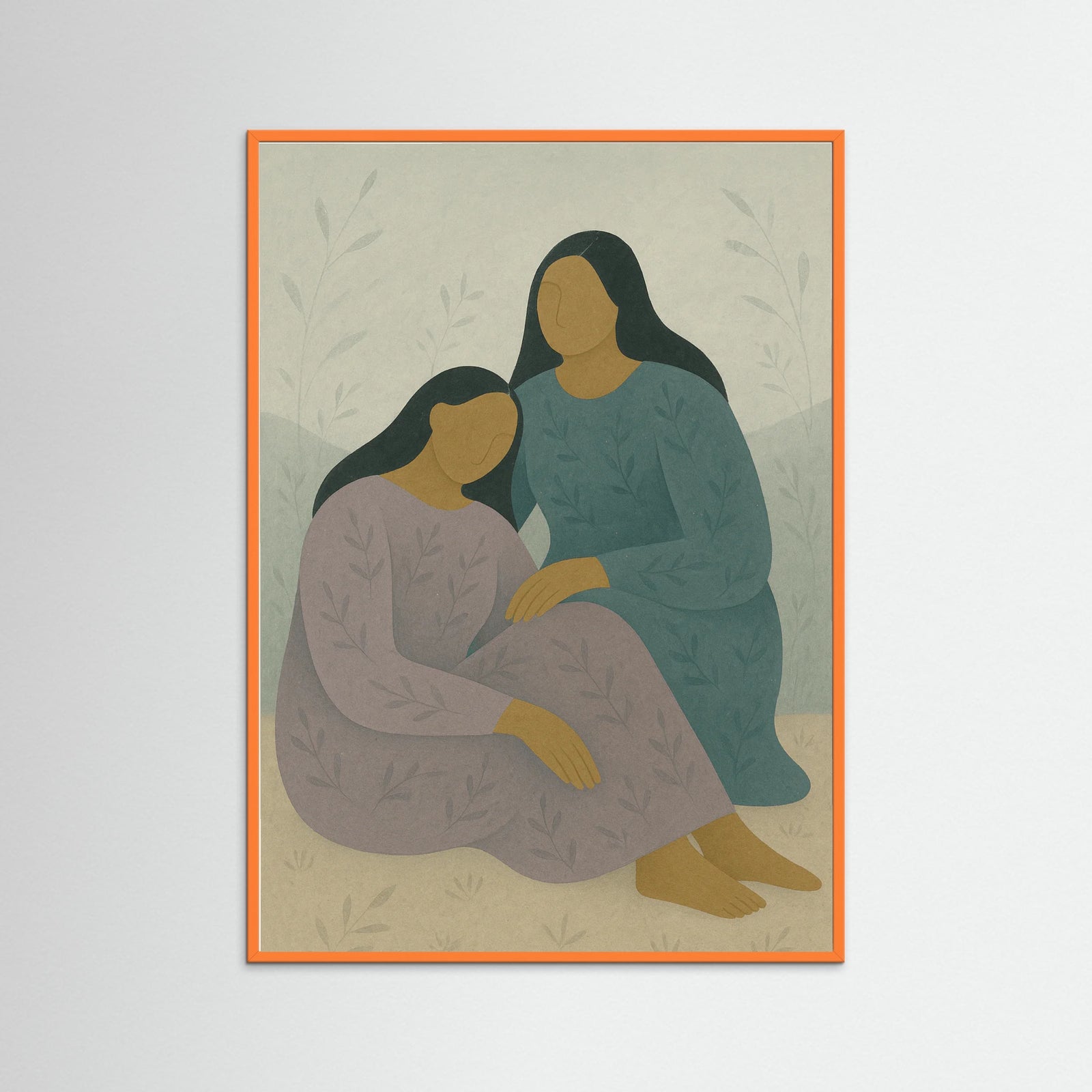 Orange Wood Peaceful Harmony