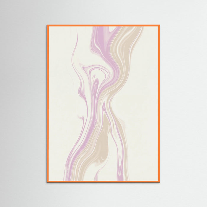 Orange Wood Peaceful Marbling