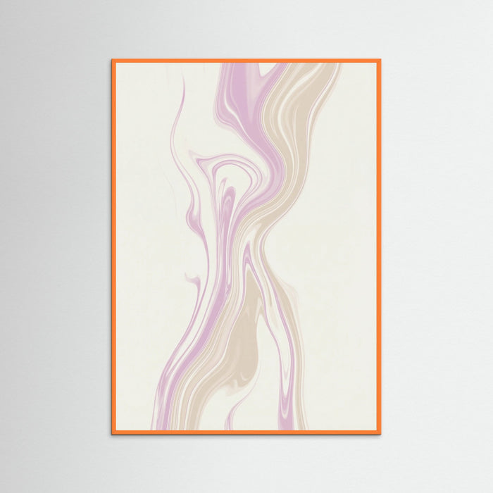 Orange Wood Peaceful Marbling