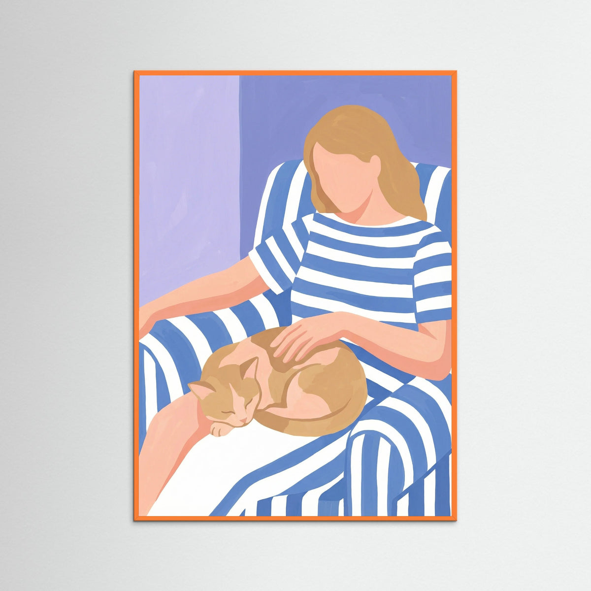 Orange Wood Peaceful Slumber Blue