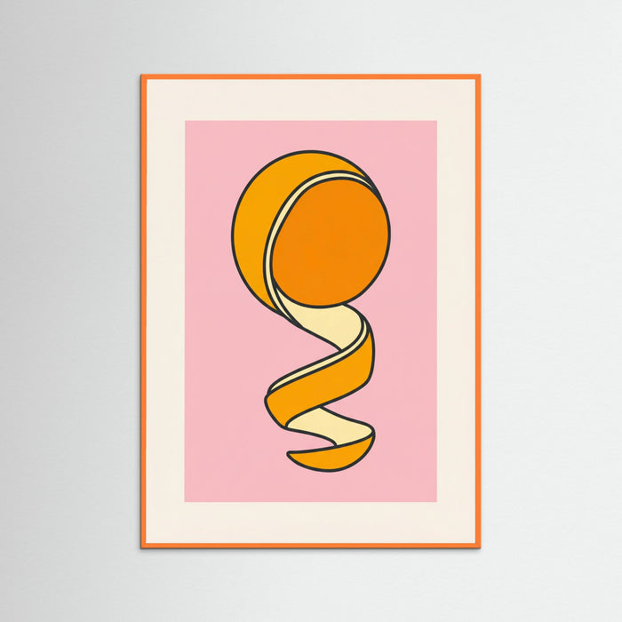 Orange Wood Peeled Banana Pop