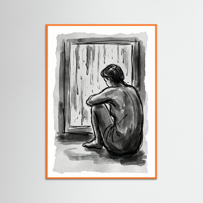 Orange Wood Pensive Form