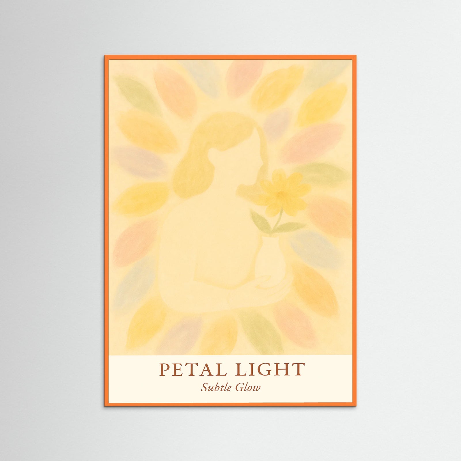 Orange Wood Petal light