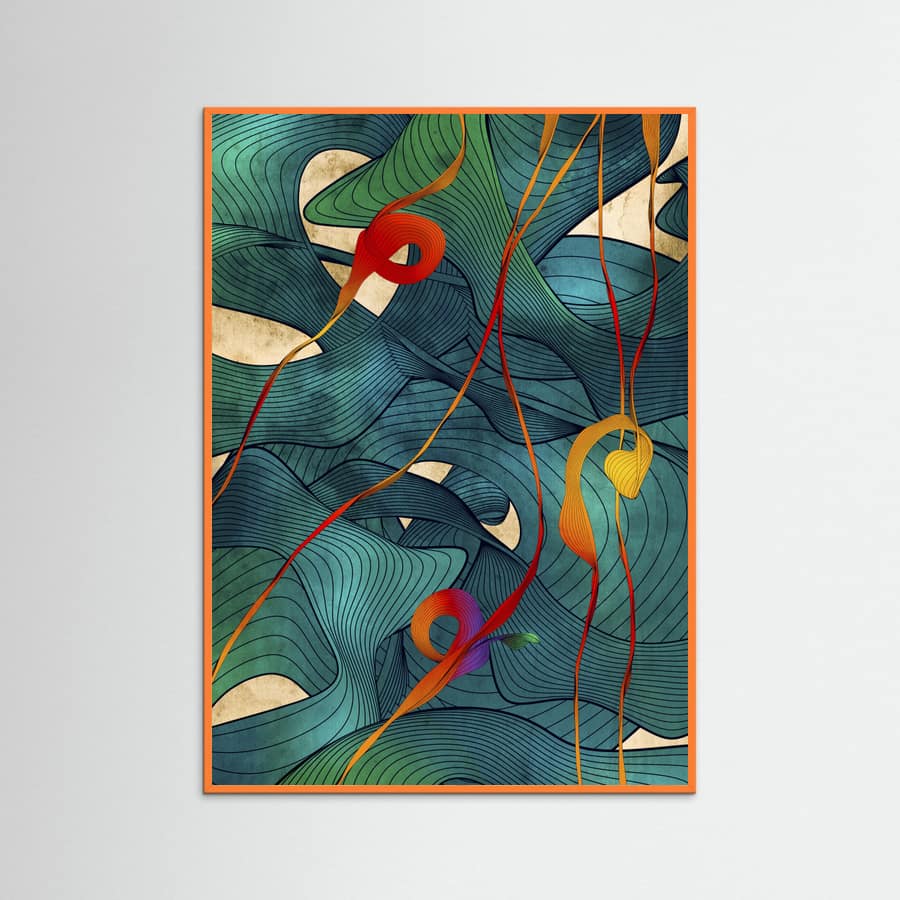 Orange Wood Phyt Poster