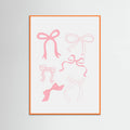 Pink Bows Poster – plakat og kunsttryk