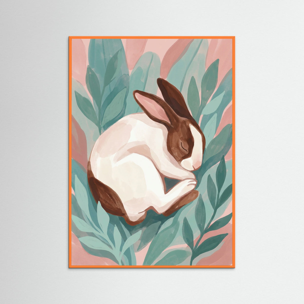 Orange Wood Pink Cat Nap