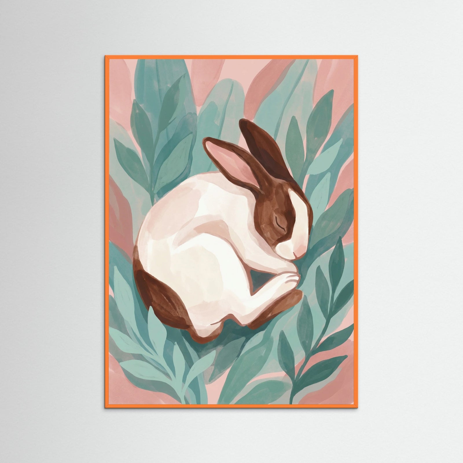 Orange Wood Pink Cat Nap