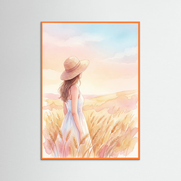 Orange Wood Pink Cowgirl Dream